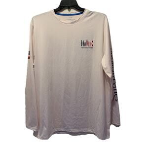 Mens Vineyard Vines Performance Long Sleeve Shirt Size XL Light Pink Color